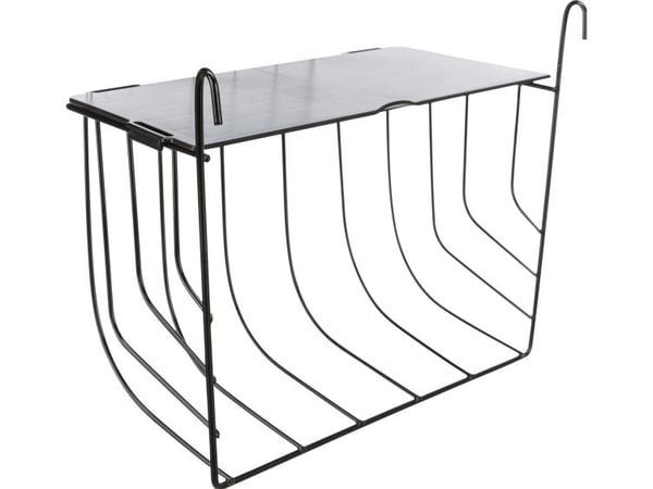 Trixie Høhæk til ophæng m. låg, metal, 25x18x12 cm, sort