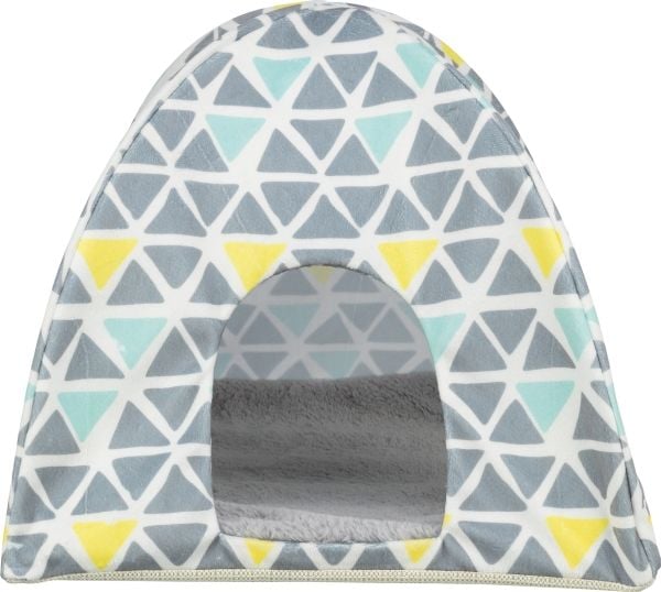 Trixie Sunny wigwam,guineapig/dwarfrabbit,37×35×37cm,mul.color/grey