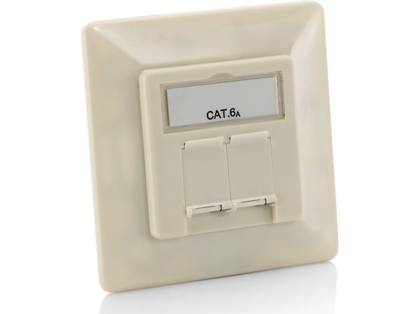 Equip 125775, RJ-45, 6a, Valkoinen, Polykarbonaatti (PC), -10 - 60 °C, 80 mm