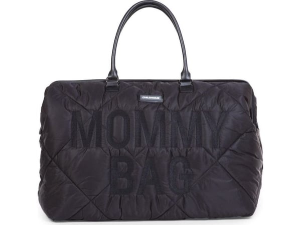 CHILDHOME Mommy Bag stor stelleveske, polstret - svart