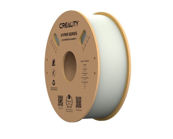Creality 3D 3301010335. Trykkmateriale: Polyactic acid (PLA), Trykkfarger: Hvit, Merkekompatibilitet: Creality 3D. Vekt: 1 kg, diameter: 1,75 mm. A...
