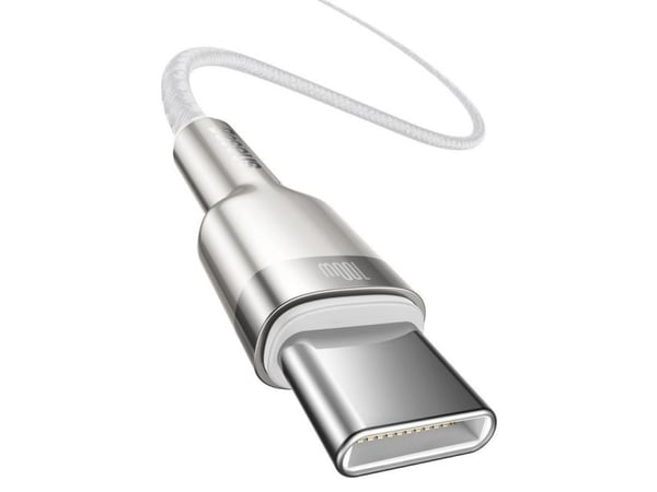 Baseus CATJK-D02, 2 m, USB C, USB C, 0,48 Gbit/s, Vit