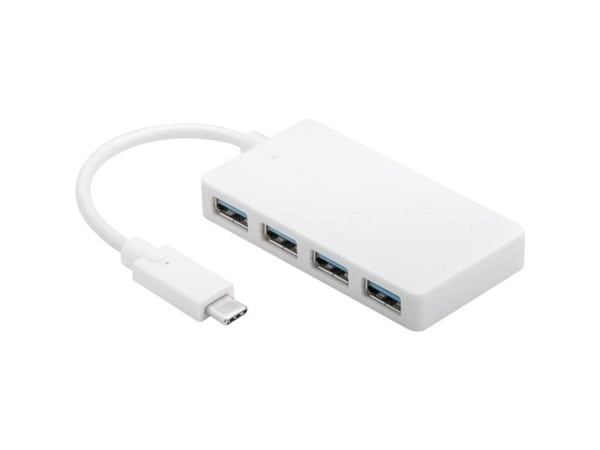 Goobay 66274, Koblet med ledninger (ikke trådløs), USB 3.2 Gen 1 (3.1 Gen 1) Type-C, Hvit, 5 Gbit/s, USB 3.2 Gen 1 (3.1 Gen 1) Type-A, 40 mm