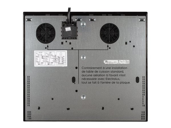 Electrolux SÉRIE 700 LIV6343 - Induksjonskomfyrtopp - 4 plater - Nisje - bredde: 56 cm - dybde: 49 cm - med avfaset front - svart