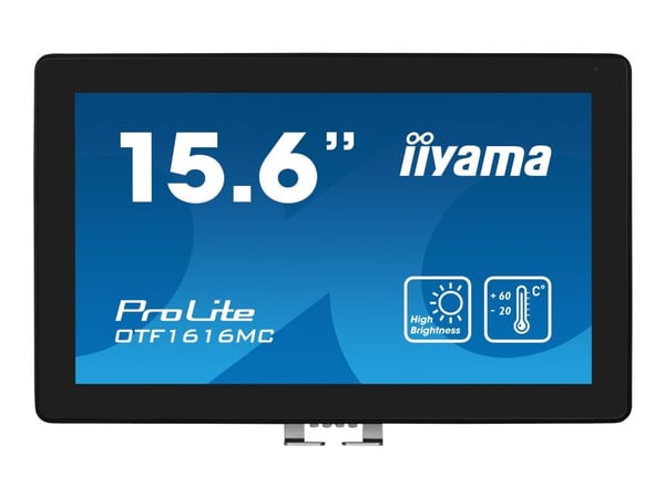 iiyama ProLite OTF1616MC-B1 - LED-skjerm - 15.6" - åpen ramme - berøringsskjerm - 1920 x 1080 Full HD (1080p) @ 60 Hz - VA - 1100 cd/m² - 800:1 - 2...