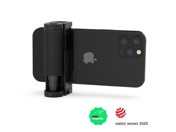 Just Mobile Shutter Grip 2 kameragrepp med Bluetooth-fjärrutlösare, svart