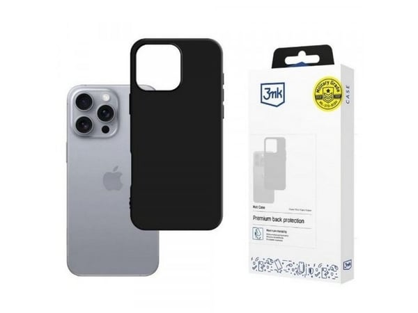 3MK Armor, Mobilskal, Apple, iPhone 16 Pro Max, 17,5 cm (6.9"), Svart