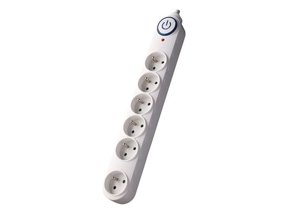 Solight PO64, 150 J, 6 AC-utganger, Type E, 230 V, 10 A, 4500 A