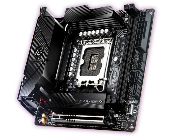ASRock Phantom Gaming B760I LIGHTNING WIFI - Hovedkort - mini-ITX - LGA1700-sokkel - B760 Chipset - USB 3.2 Gen 1, USB 3.2 Gen 2, USB-C 3.2 Gen 1, ...