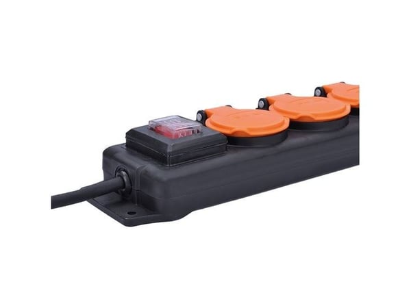Solight PP332, 3 m, inomhus, Typ E, Typ E, Rak, IP44