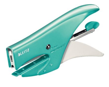 Hæftetang Leitz WOW isblå metallic