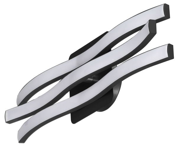 Activejet AJE-LOGAN, Overflatebehandlet, 132 ampuller, Ikke-utskiftbare pærer, 3000 K, IP20, Sort
