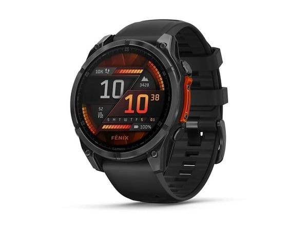 Garmin Fenix 8, 3,56 cm (1.4"), AMOLED, Kosketusnäyttö, 32 GB, Wi-Fi, GPS (satelliitti)