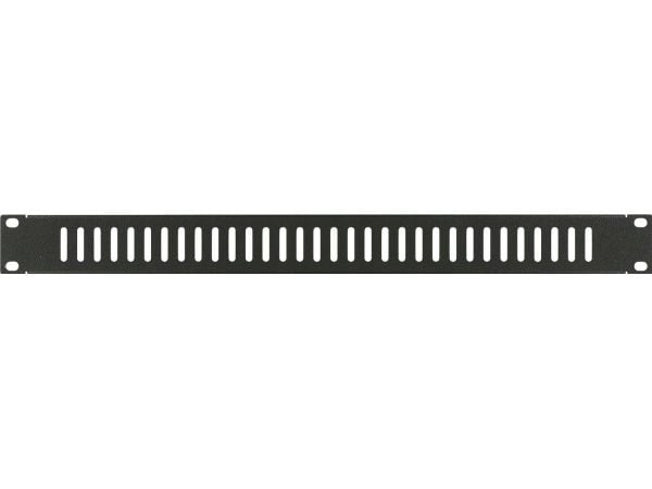 Lanview by Logon - Rackblankningspanel - skruvtyp, ventilerad - RAL 9005, svart - 1U - 19"