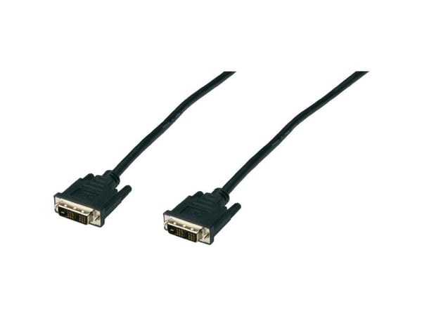 Digitus AK-320100-020-S, 2 m, DVI-D, DVI-D, musta, Nikkeli, 1920 x 1200 pikseliä