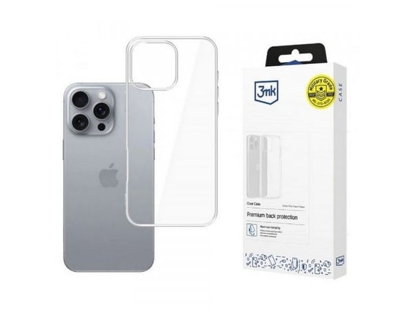 3MK Clear Case, Suojus, Apple, Iphone 16 Pro, 16 cm (6.3"), Läpinäkyvä