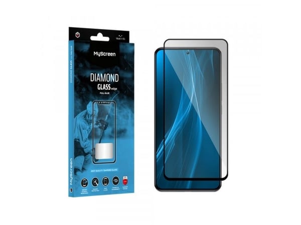 MyScreen Protector MyScreen Protector - Herdet glass for lett avrundede skjermer DIAMOND GLASS LITE edge FULL GLUE for Apple iPhone 16 Plus 6.7"