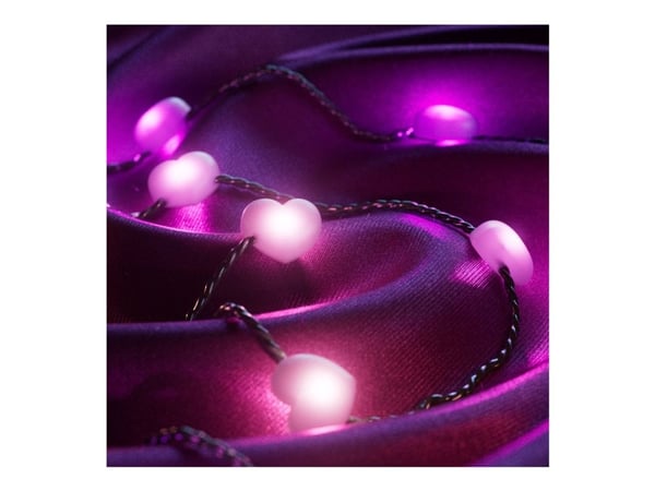 Twinkly Candies - Stringlys - LED x 200 - 16 millioner farger - hearts - grønn