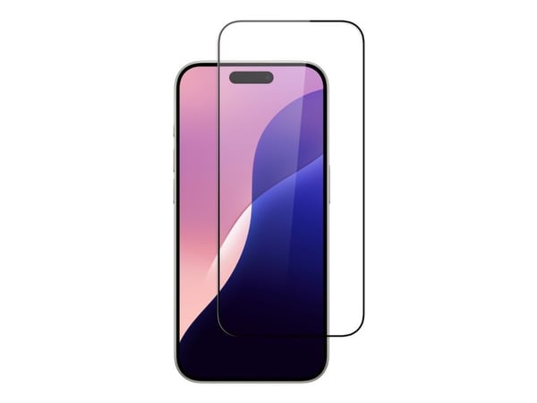 Screenor - Skjermbeskyttelse for mobiltelefon - glass - svart - for Apple iPhone 16 Pro
