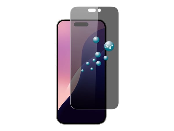 Screenor Privacy 360 - Skjermbeskyttelse for mobiltelefon - glass - med personvernsfilter - for Apple iPhone 16 Pro
