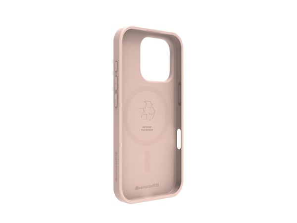 dbramante1928 Greenland Pro - Baksidedeksel for mobiltelefon - Qi - MagSafe-samsvar - plastikk - rosa sand - for Apple iPhone 16 Pro