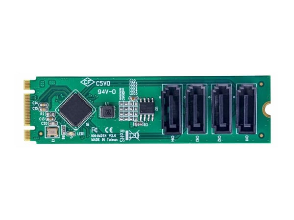 StarTech.com 4P-SATA-M2-ADAPTER, M.2, SATA, PCI 3.0, Grønn, Strøm, 68555579 t