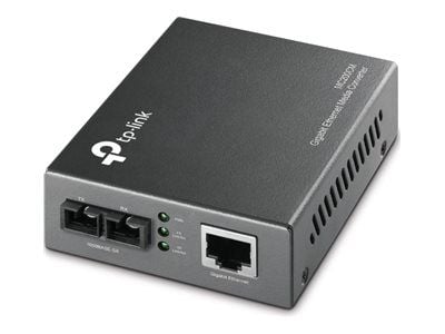 TP-Link MC200CM V5 - Fibermedieomformer - 1GbE - 1000Base-SX, 1000Base-T - RJ-45 / SC flermodus - opp til 550 m - 850 nm - for P/N: TL-MC1400, TL-S...