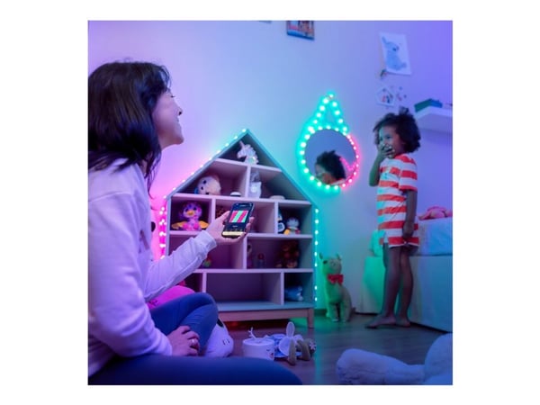 Twinkly Candies - Stringlys - LED x 100 - 16 millioner farger - hearts - gjennomsiktig