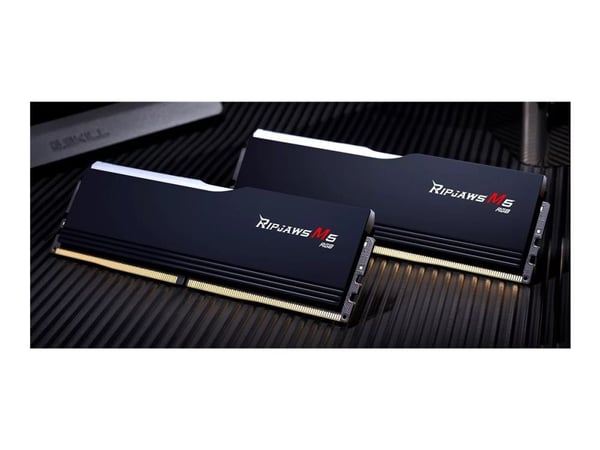 G.Skill Ripjaws M5 RGB F5-6000J3040G32GX2-RM5RK - DDR5 - sats - 64 GB: 2 x 32 GB - DIMM 288-pin - 3000 MT/s / PC5-24000 - CL30 - 1.4 V - ej buffrad...