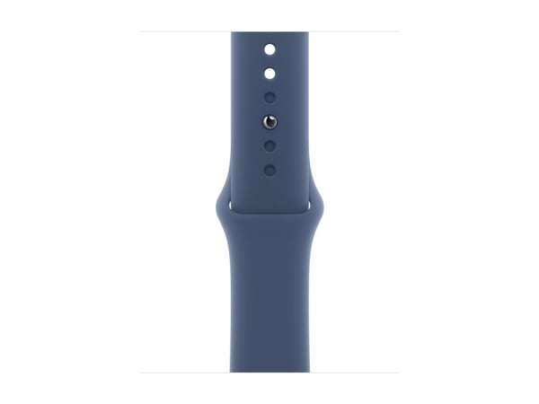 Apple Watch Series 10 (GPS + Cellular) - 42 mm - sølvaluminium - smartklokke med sportsbånd - fluorelastomer - denim - båndbredde: S/M - 64 GB - LT...