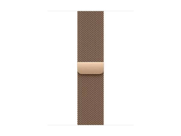 Apple Watch Series 10 (GPS + Cellular) - 42 mm - guld titan - smart klocka med milanesisk loop - nät av rostfritt stål - guld - handledsstorlek: 13...
