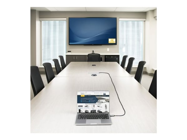 StarTech.com 146B-USBC-HDMI4K-AOC, 15,2m, USB Type-C, HDMI Type A (Standard), Hanstik, Hanstik, Lige