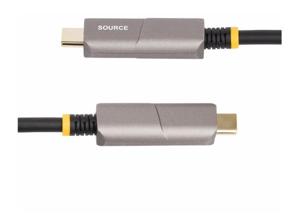 StarTech.com 145B-USBC-HDMI4K-AOC, 9.15 m, USB Type-C, HDMI Type A (Standard), Hanstik, Hanstik, Lige