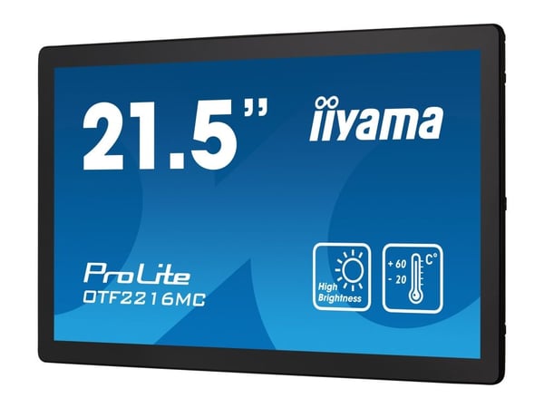iiyama ProLite OTF2216MC-B1 - LED-näyttö - 22" (21,5" katseluun) - avoin kehys - kosketusnäyttö - 1920 x 1080 Full HD (1080p) @ 60 Hz - VA - 1100 c...