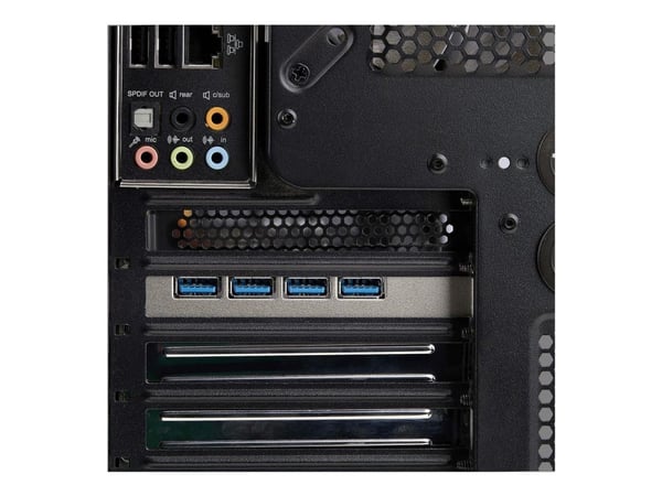 Startech 4-Port USB-A PCIe Card, USB 3.2 5Gbps, 4x USB Controllers - USB-adapter - PCIe 2.0 x4 - USB 3.2 Gen 1 x 4 - svart - for P/N: FCREADMICRO3V...
