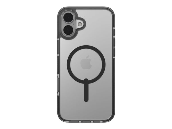 Zagg Santa Cruz Snap - Baksidedeksel for mobiltelefon - MagSafe-samsvar - grafen - svart, gjennomsiktig - for Apple iPhone 16 Plus