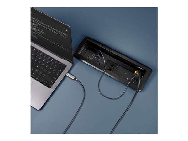 StarTech.com 145B-USBC-HDMI4K-AOC, 9.15 m, USB Type-C, HDMI Type A (Standard), Hanstik, Hanstik, Lige