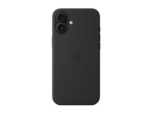 Apple - Baksidedeksel for mobiltelefon - MagSafe-samsvar - silikon - svart - for iPhone 16 Plus