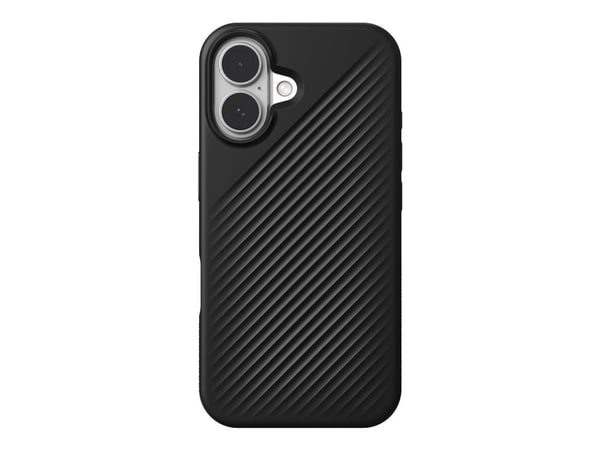 ZAGG Luxe Snap - Baksidedeksel for mobiltelefon - MagSafe-samsvar - svart - for Apple iPhone 16