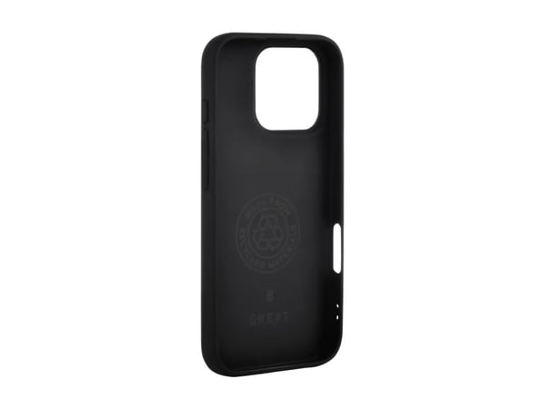 GRE8T - Bagsidecover til mobiltelefon - termoplastisk polyuretan (TPU) - sort - for Apple iPhone 16 Pro Max