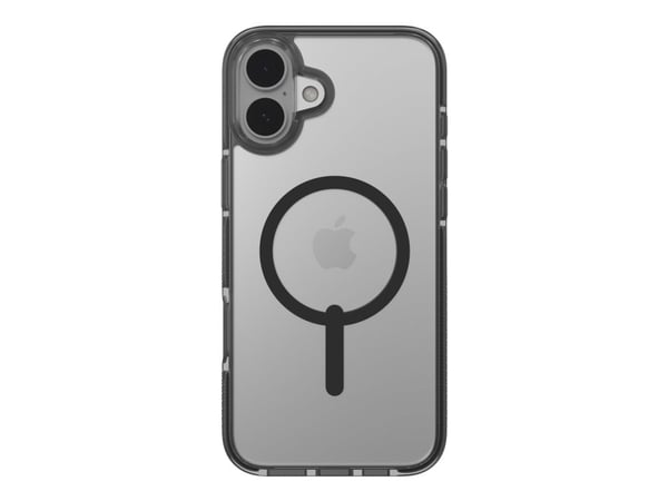 Zagg Santa Cruz Snap - Baksidedeksel for mobiltelefon - MagSafe-samsvar - grafen - svart, gjennomsiktig - for Apple iPhone 16 Plus