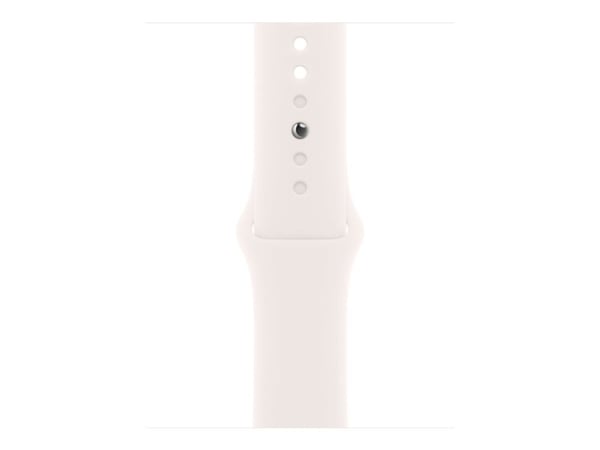 Apple - Band för smart klocka - 42mm - storlek M/L - ljus rouge - för Watch Hermès Series 7, Hermès Series 9, SE 3, Series 10, Series 11, Series 8,...