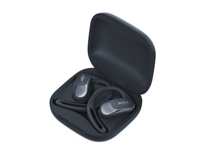 Shokz OpenFit Air - True wireless-hodetelefoner med mikrofon - åpent øre - over-øret-montering - Bluetooth - svart