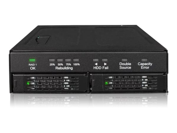 ICY Dock ToughArmor RAID MB902SPR-B R1 - Intern RAID-brønn - 2.5" - SATA 6Gb/s - RAID 1, JBOD - SATA 6Gb/s - svart