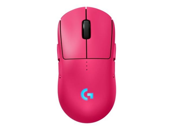 Logitech G PRO 2 LIGHTSPEED Mouse, Molempikätinen, Optinen, Langaton RF, 32000 DPI, 1 ms, Magenta