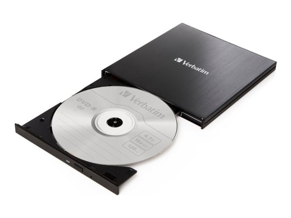 Verbatim Slimline - Platestasjon - DVD±RW (±R DL) - 8x - USB 3.2 Gen 1 - ekstern