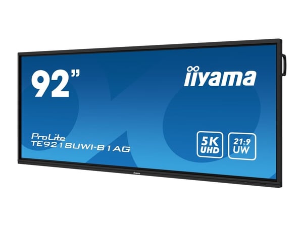 iiyama ProLite TE9218UWI-B1AG - 92" Diagonalklasse (91.5" synlig) LED-bakgrunnsbelyst LCD-skjerm - interaktiv digital skilting - med berøringsskjer...