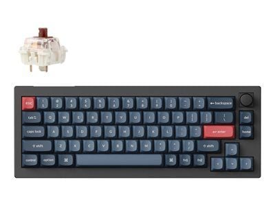 Keychron V2 Max - Tastatur - QMK/VIA, tilpasset mekanisk, fullt montert knapp - 65% - bakgrunnsbelyst - trådløs - USB-C, Bluetooth 5.1 - tastsvitsj...