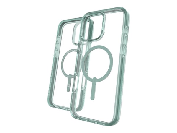 Zagg Santa Cruz Snap - Baksidedeksel for mobiltelefon - MagSafe-samsvar - grafen - grønn - for Apple iPhone 16 Pro Max
