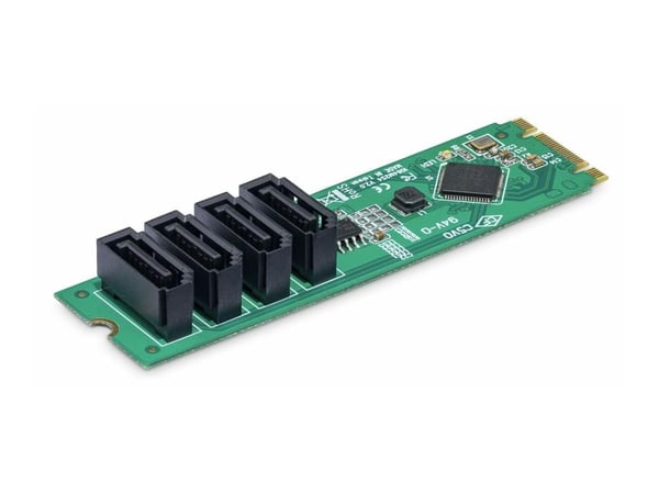 StarTech.com 4P-SATA-M2-ADAPTER, M.2, SATA, PCI 3.0, Grønn, Strøm, 68555579 t